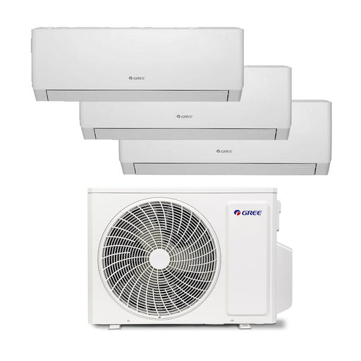 Gree Pular Multi-Split Klimaanlage – 3 x Wandgerät + 1 Außengerät – inkl. WiFi – 2.7 kW + 2.7 kW + 2.7 kW - 7.1 kW Außeneinhe
