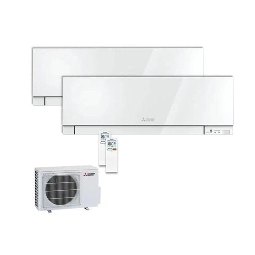 Mitsubishi Electric MSZ-EF Multi-Split-Klimaanlage – 2 x Wandgerät + 1 Außengerät – 1.8 kW + 1.8 kW - 3.3 kW Außeneinheit / w
