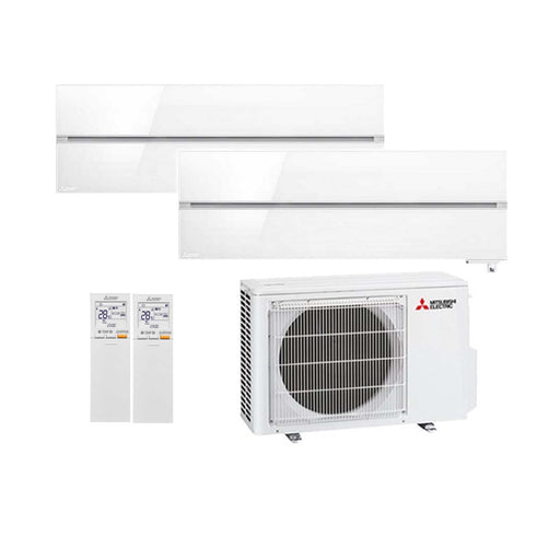 Mitsubishi Electric MSZ-LN Multi-Split-Klimaanlage – 2 x Wandgerät + 1 Außengerät – 1.8 kW + 1.8 kW - 3.3 kW Außeneinheit by