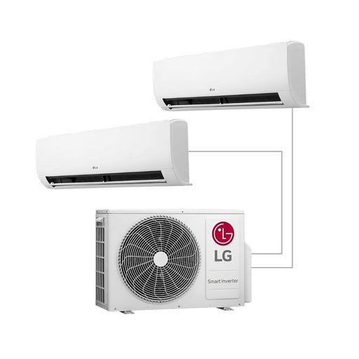 LG Multi-Split Klimaanlage – 2 x Wandgerät + 1 Außengerät – 2.5 kW + 2.5 kW - 4.1 kW Außeneinheit by LG