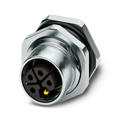 Phoenix Contact - Rundsteckverbinder, feldkonfektionierbar (Industriesteckverbinder) Gerätesteckverbinder SACC-DSI-M12#1239091 Hinterwand − 20 Stück