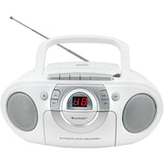 Soundmaster - CD-Player portable CD-Boombox m. UKW-Radio SCD5100WE ws Kassettenplayer