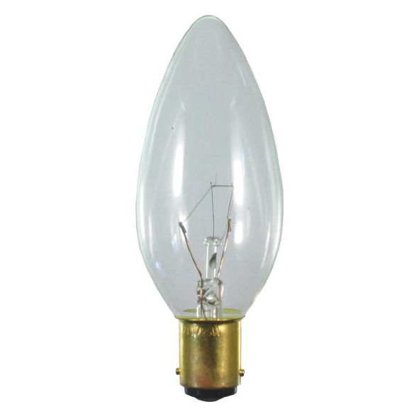 Scharnberger+Hasenbein - Allgebrauchsglühlampe Kerzenform Kerzenlampe 35x100mm 40825 BA15d 230V 60W klar