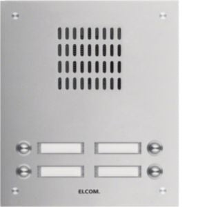 Elcom - Klingeltableau für Türkommunikation UP-Türstation TVG-4/2 eds 4Tast.2-reih.,eds mt