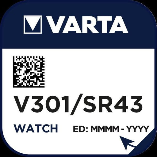 Varta Cons.Varta - Batterie Uhren-Batterie V 301 Stk.1 1,55V/82mAh/Silber
