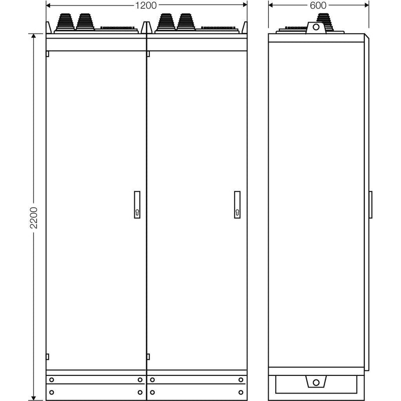 Hensel - Verteilerbaugruppe mit Leistungsschalter Freischaltstelle SAS AE 6685 500kW/55, 5kVA