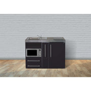 Stengel - Mini-Küche Miniküche Premiumline MPMSM120AMWIKFreBli Schwarz matt