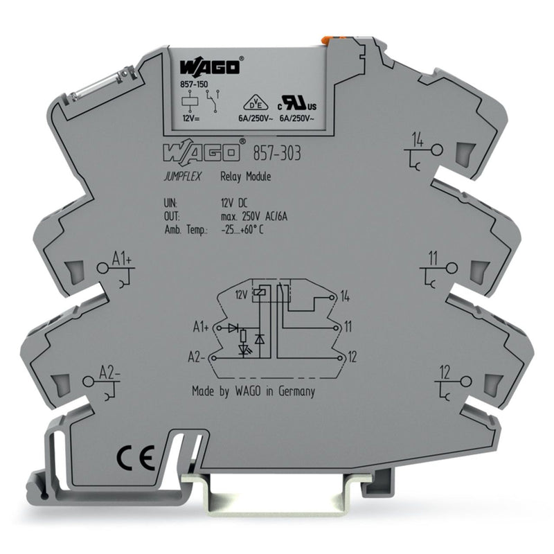 WAGO GmbH & Co. KG - Schaltrelais Relaismodul 857-303 DC 12 V,1W,grau
