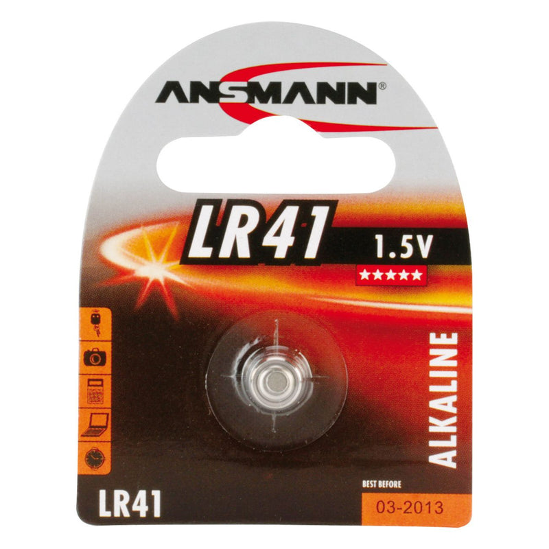 Hückmann - Batterie Knopfzelle 1,5V LR 41 LR41 Bli1 Ansmann