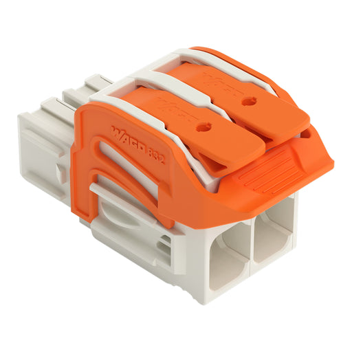 WAGO GmbH & Co. KG - Ein- und mehrpolige Klemmenleiste 1-Leiter-Federleiste,Hebel 832-1102/320-000 PushinCAGECLAMP,lgr − 32 Stück