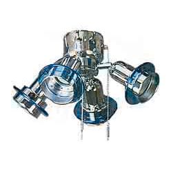 DeKo - Zubehör/Ersatzteile für Ventilatoren Nachrüstsatz Beleuchtung N 417 4 Spots chrom