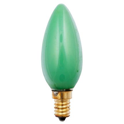 Scharnberger+Hasenbein - Allgebrauchsglühlampe Kerzenform Kerzenlampe 35x100mm 40281 E14 230V 25W grün