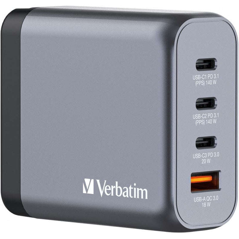 Verbatim - Universal-Ladegerät Ladeadapter Universal 32203 GNC-140,GaN,140W,gr