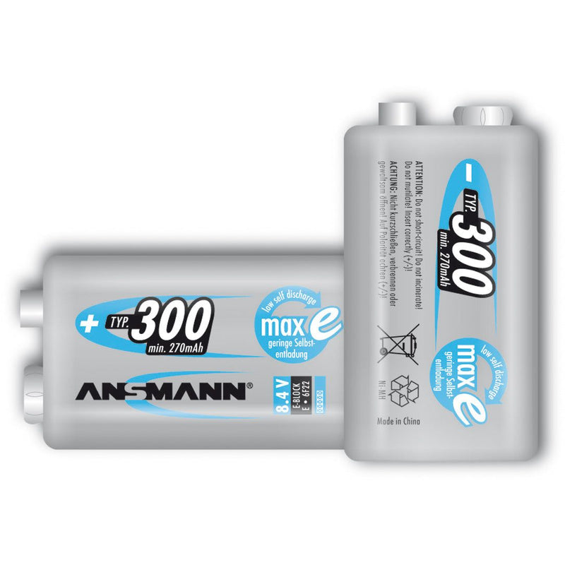 Hückmann - Akku 9V Block E 131427 270mAh einz Ansmann