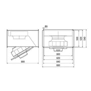 Maico - Ventilator für Kanaleinbau Kanalventilator DSK 50 EC schallg.3Ph,800x500