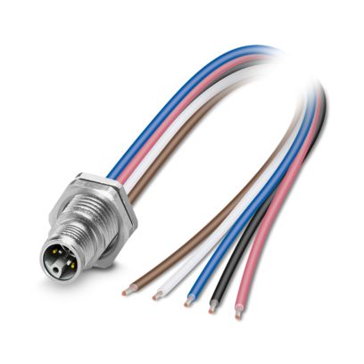Phoenix Contact - Patchkabel Kupfer Gerätesteckverbinder SACC-DSI-M12#1238574 Hinterwand − 8 Stück