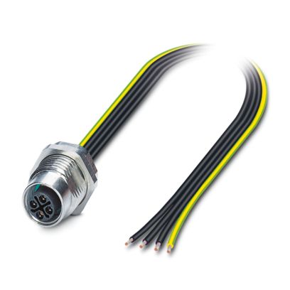 Phoenix Contact - Patchkabel Kupfer Gerätesteckverbinder SACC-DSI-M12#1238590 Hinterwand − 50 Stück