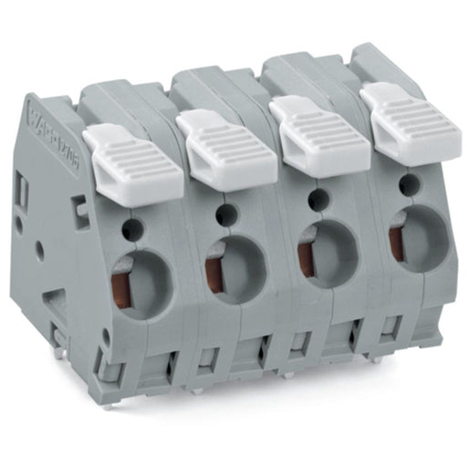 WAGO - Leiterplattenklemme Hebel 2706-205 6mm²,grau − 25 Stück