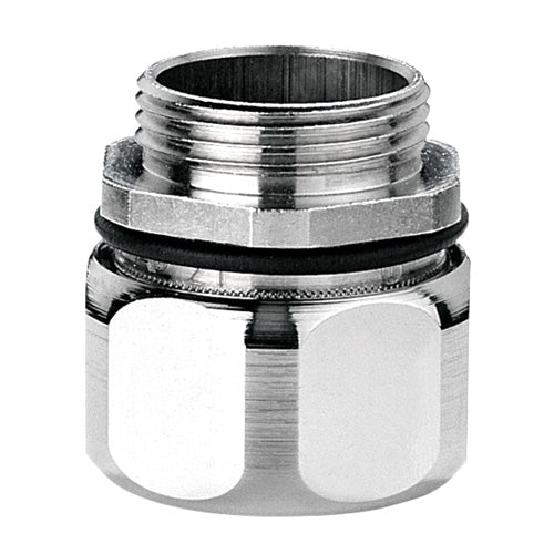 Flexa - Metall-Schutzschlauch-Verschraubung Metallverschraubung gerade USD-P, AD56-PG48 AD 56, PG 48 − 2 Stück