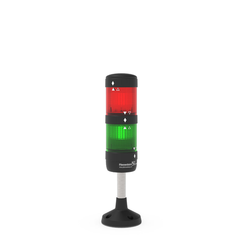 Pfannenberg - Signalsäule, Komplettgerät LED Signalsäule BR50-2024DS10020L6L5 fertig konfekt., rot