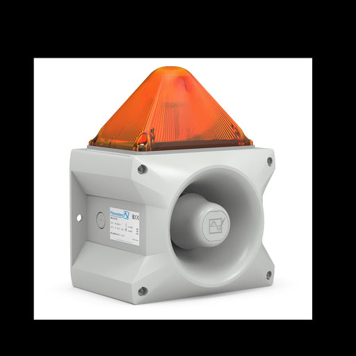 Pfannenberg - Optisches/Akustisches Signalgerät Blitzschallgeber PA X 10 #23361104055 orange 10J,230AC