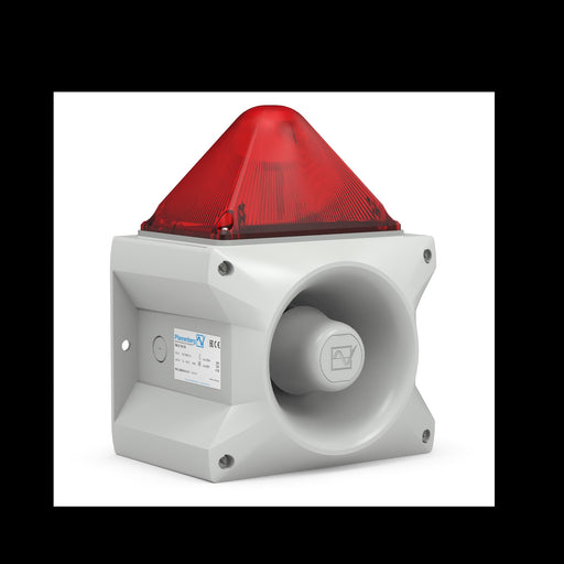 Pfannenberg - Optisches/Akustisches Signalgerät Blitzschallgeber PA X 10-1024DCRD7035 rot 10J,24DC,117dB