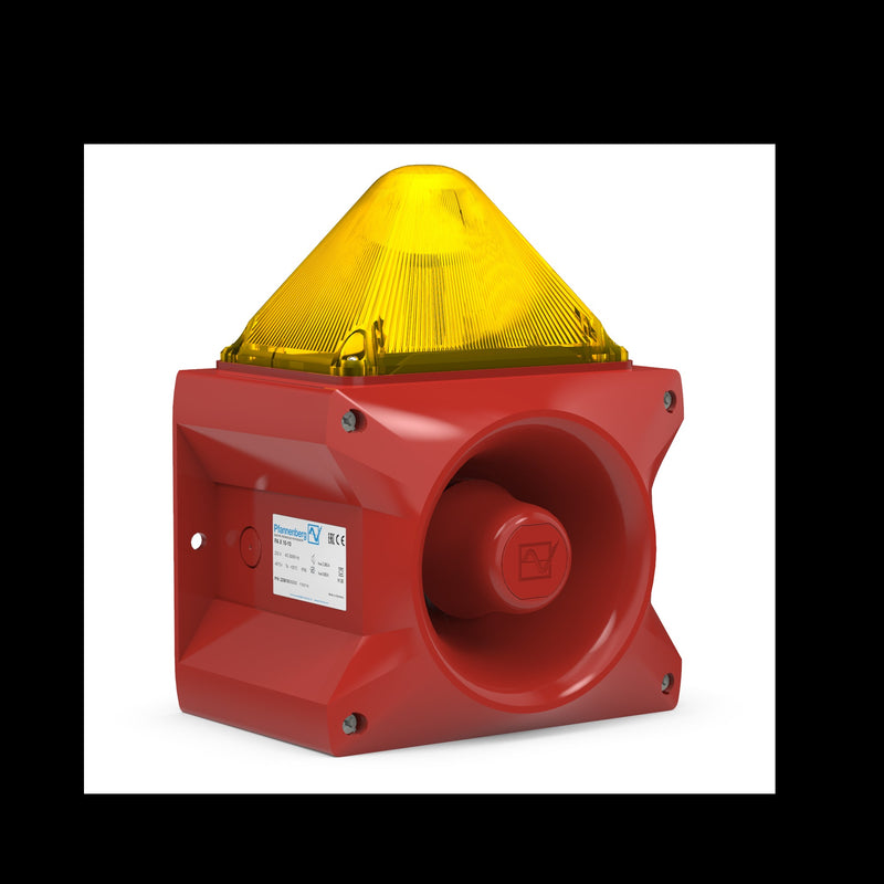 Pfannenberg - Optisches/Akustisches Signalgerät Blitzschallgeber PA X 10-10 230 AC YE gelb 10J,230AC