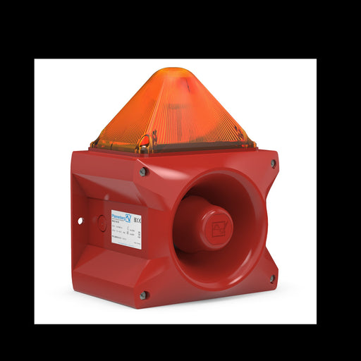 Pfannenberg - Optisches/Akustisches Signalgerät Blitzschallgeber PA X 10-10 24 DC AM orange 10J,24DC