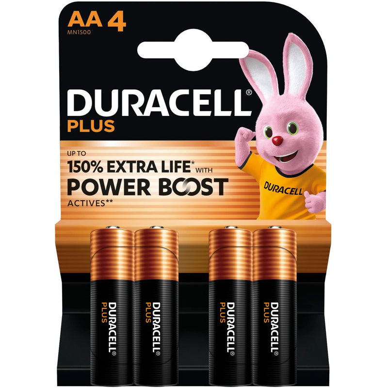 Hückmann - Batterie DURACELL Mignon AA 151255 (Bli4) Plus Power Boost