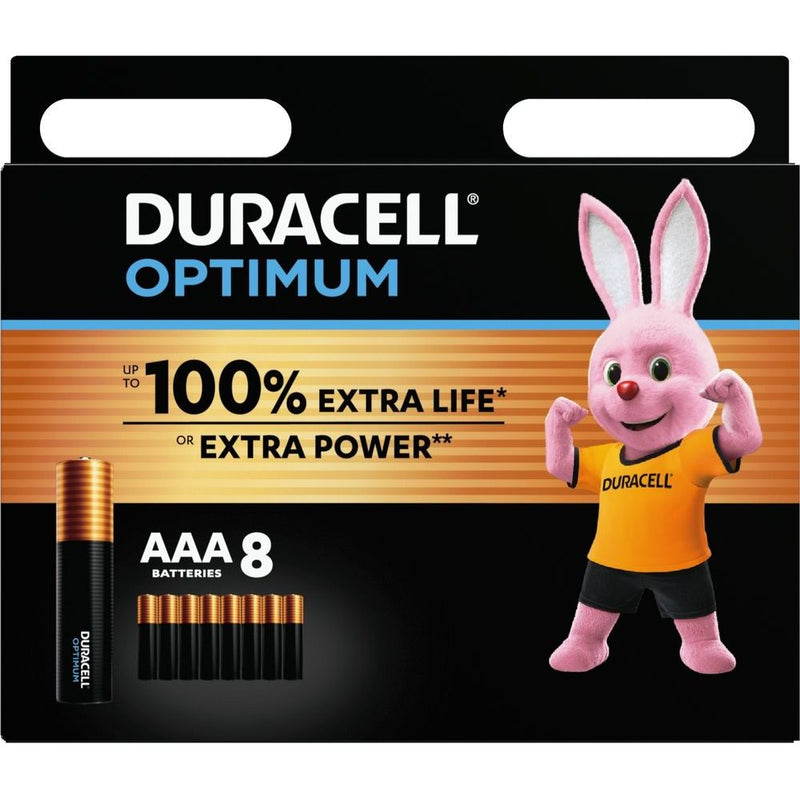 Hückmann - Batterie DURACELL Micro AAA Optimum (Bli8) 8er Blister