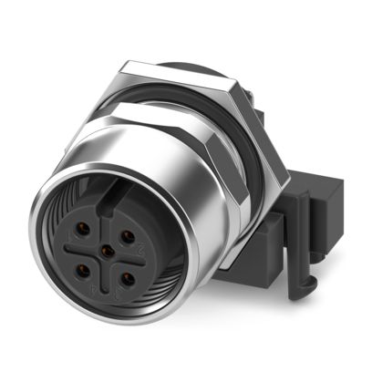 Phoenix Contact - Rundsteckverbinder, feldkonfektionierbar (Industriesteckverbinder) Gerätesteckverbinder SACC-DSIV-M1#1396607 Hinterwand − 10 Stück