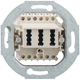 Rutenbeck - Fernmeldeanschlussdose Anschlußdose TAE 2x6/6NFF Up0 rw