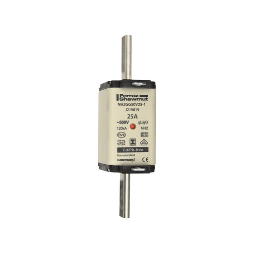 Mersen - Messersicherung Sicherungseinsatz NH Sond. NH12GG50V63-1 gG Gr.1 63A SGL KM − 3 Stück