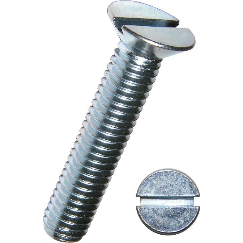 Dresselhaus - Maschinenschraube/Bolzen Senkschraube 4.8 0420/001/01 4x18 Schlitz, galv.verz. − 2000 Stück