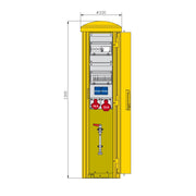 Walther Werke - Baustromverteiler Pollersäule 83313020
