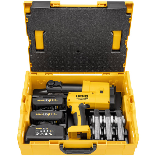 REMS - Akku-Press 22V Connected Set U 16+20+25 L-Boxx +Akku 2,5 Ah 576052 R220