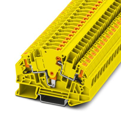 Phoenix Contact - Trenn- und Messtrenn-Reihenklemme Messwandler-Trennklemme PTVME 6/S YE − 50 Stück