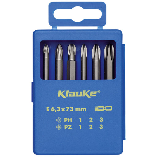 Klauke - Bit-Set Bit-Sortiment KL335 6-tlg,6-rund, 73mm