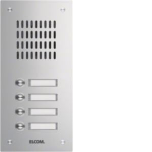 Elcom - Klingeltableau für Türkommunikation UP-Türstation TVG-4/1 eds 4Tast.1-reih.,eds mt