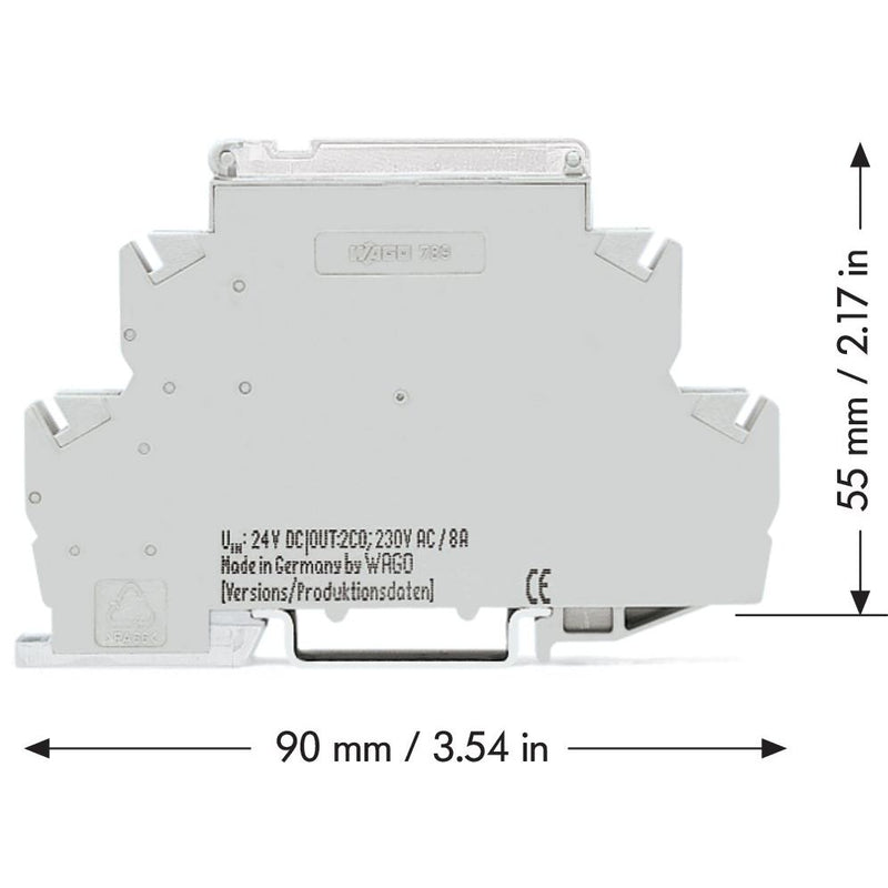 WAGO - Schaltrelais Relaismodul 789-536 AC/DC 24 V