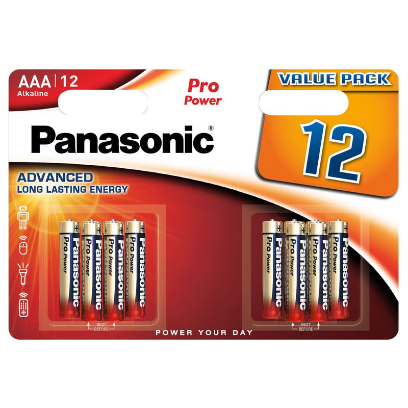 Hückmann - Batterie 1,5V Micro AAA LR03PPG/12BW(VE 12) Bli12 Panasonic