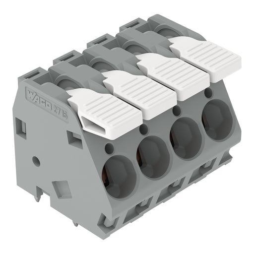 WAGO - Leiterplattenklemme Hebel 2716-108 16mm²,grau − 15 Stück