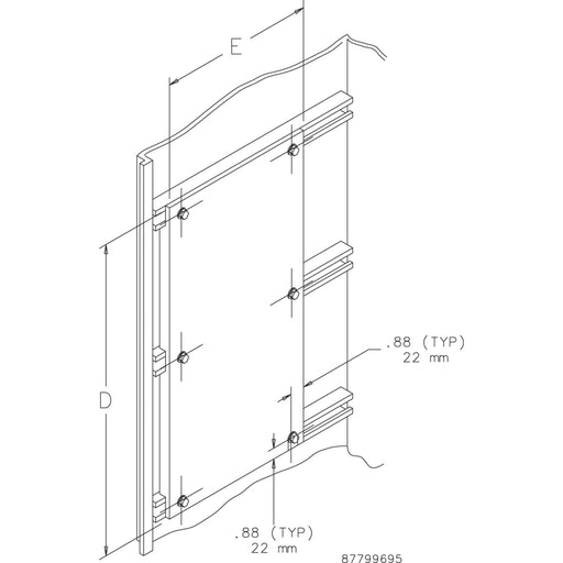 nVent Hoffman - Seiten-/Rückwand (Schaltschrank) Montageplatte, 2000x600 A20SMP6GE