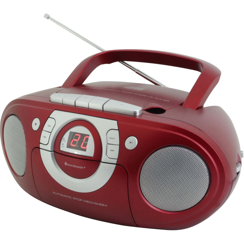 Soundmaster - CD-Player portable CD-Boombox SCD5100RO rt UKW,Kassettenplayer