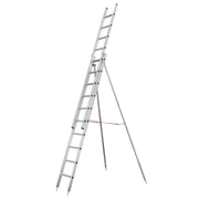 ILLER-LEITER - Sprossenleiter Obstbaumleiter m.Stützen 66212 2-teil.2x12 Sprossen