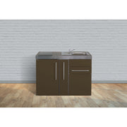 Stengel - Mini-Küche Miniküche Premiumline MPMM120AIKFliBreS Mokka metallic