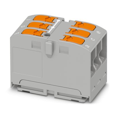 Phoenix Contact - Durchgangs-Reihenklemme Verteilerblock PTVFIX 6X2,5 GY − 20 Stück
