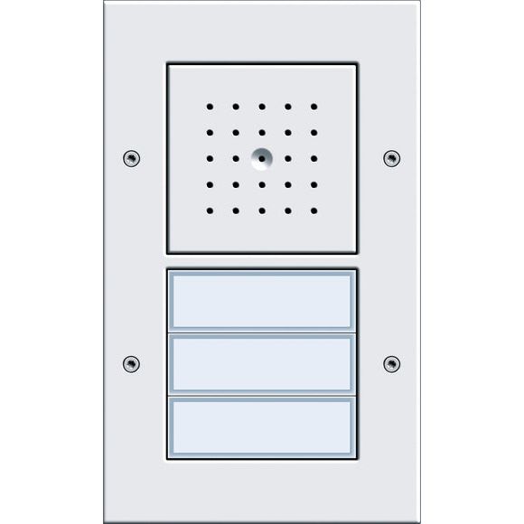 Gira - Türstation für Türkommunikation Türstation 126766 AP 3fach reinweiß