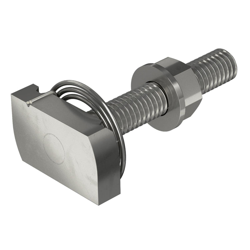 OBO Bettermann - Hammerkopfschraube Hammerkopfschr. mit Feder MS41HBF M10x60A4 M10x60mm − 25 Stück