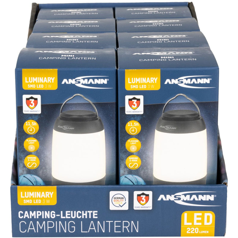 Hückmann - Taschenleuchte Campinglampe Mini Camping Lantern − 8 Stück